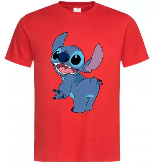 Мужская футболка Stitch Красный фото