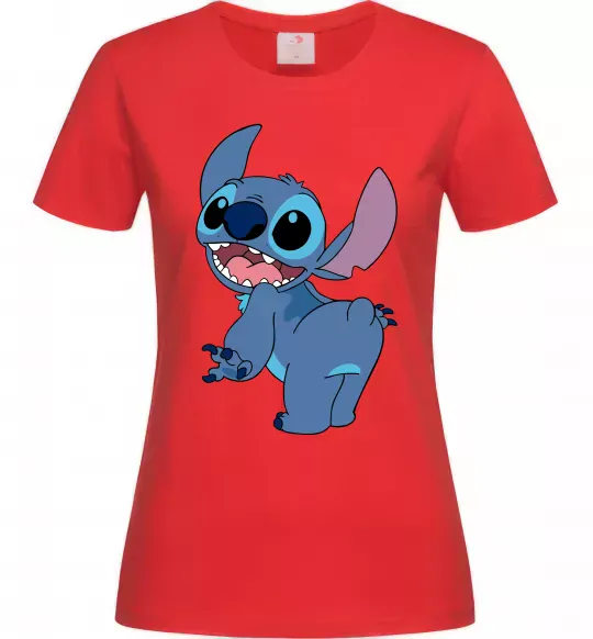 Женская футболка Stitch Красный фото