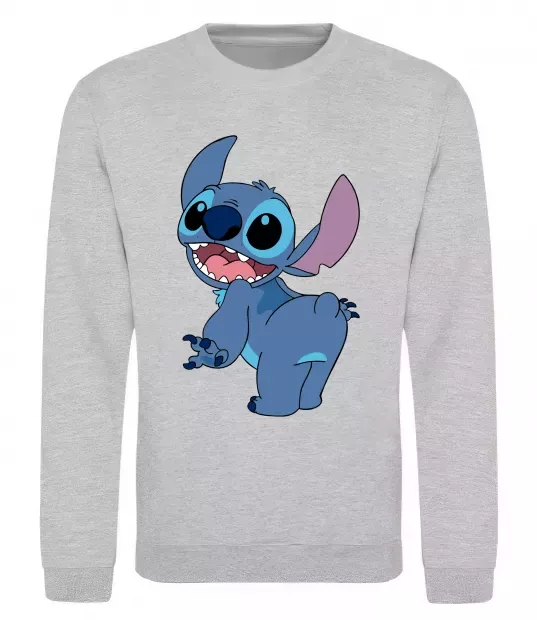 Свитшот Stitch Серый меланж фото