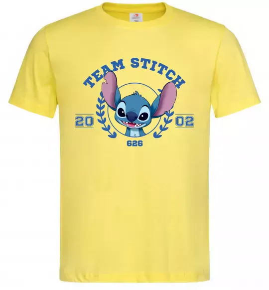 Мужская футболка Team stitch Лимонный фото