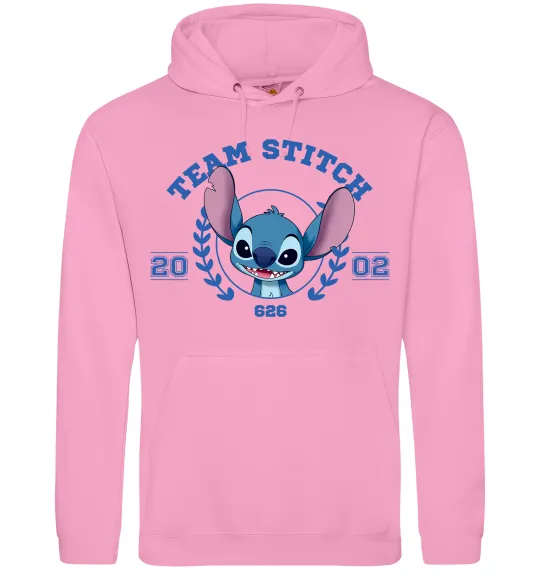 Мужская толстовка (худи) Team stitch Розовый фото