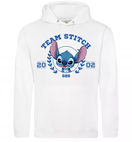 Мужская толстовка (худи) Team stitch Белый фото