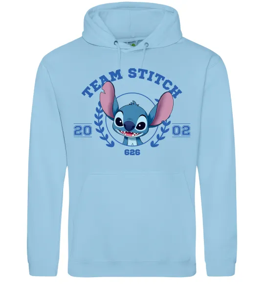 Жіноча толстовка (худі) Team stitch Блакитний фото