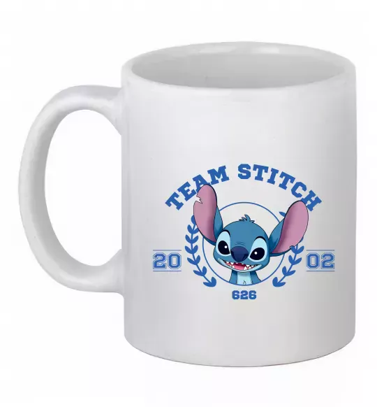 Чашка керамическая Team stitch Белый фото
