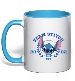 Чашка с цветной ручкой Team stitch