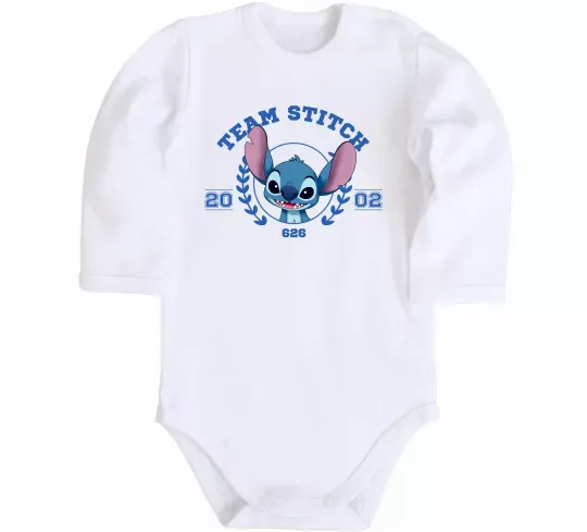 Дитячий бодік Team stitch Білий фото