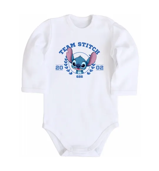 Детский боди Team stitch Белый фото