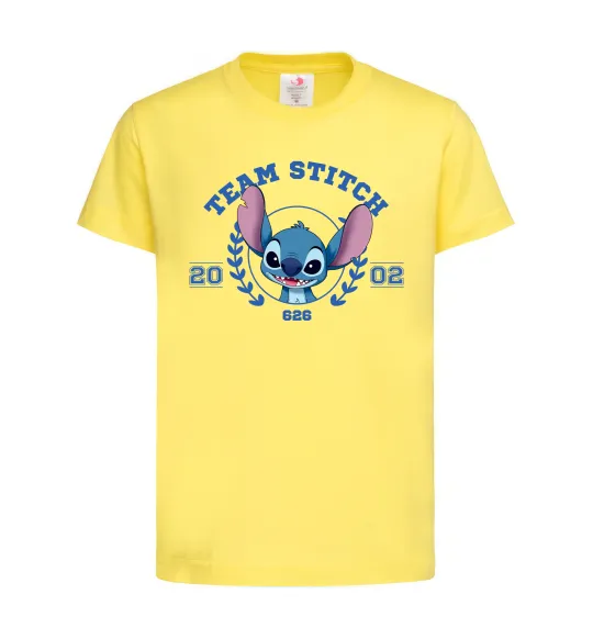 Детская футболка Team stitch Лимонный фото