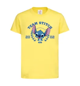 Детская футболка Team stitch Лимонный фото