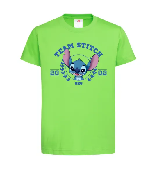 Детская футболка Team stitch Лаймовый фото