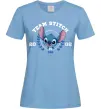 Женская футболка Team stitch Голубой фото