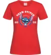 Женская футболка Team stitch Красный фото