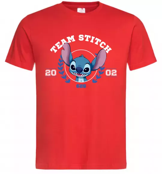 Мужская футболка Team stitch Красный фото