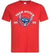 Мужская футболка Team stitch Красный фото