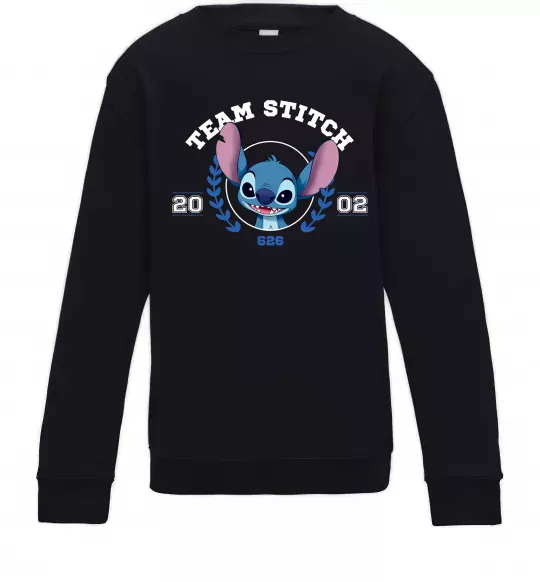 Детский Свитшот Team stitch Черный фото