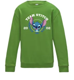 Дитячий світшот Team stitch Лаймовий фото
