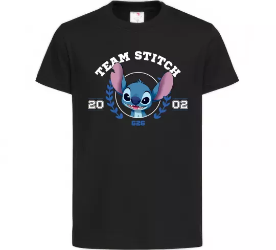 Детская футболка Team stitch Черный фото