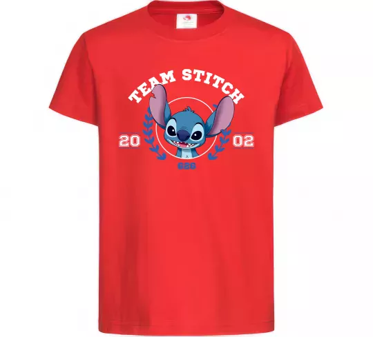Детская футболка Team stitch Красный фото