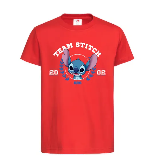 Детская футболка Team stitch Красный фото