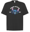 Футболка Оверсайз Team stitch Чорний фото