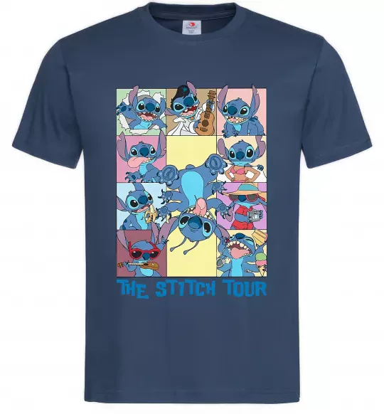 Чоловіча футболка The Stitch tour Темно-синій фото