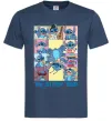 Чоловіча футболка The Stitch tour Темно-синій фото