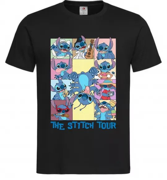 Чоловіча футболка The Stitch tour Чорний фото