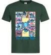 Чоловіча футболка The Stitch tour Темно-зелений фото