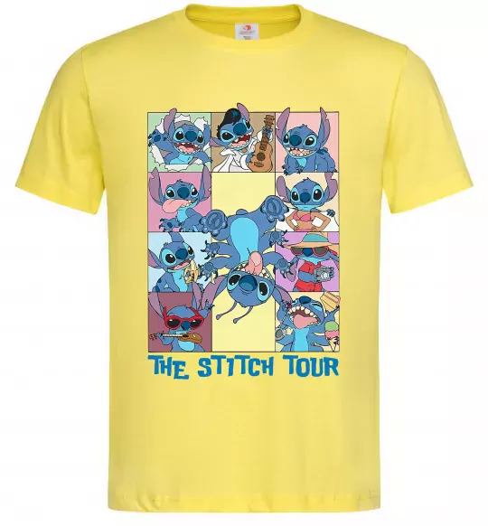 Чоловіча футболка The Stitch tour Лимонний фото