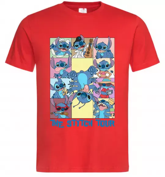 Чоловіча футболка The Stitch tour Червоний фото