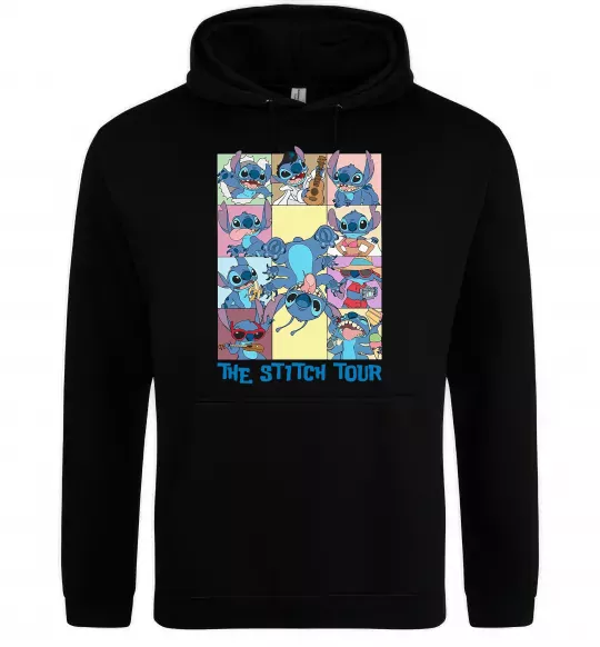 Мужская толстовка (худи) The Stitch tour Черный фото