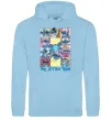 Женская толстовка (худи) The Stitch tour Голубой фото
