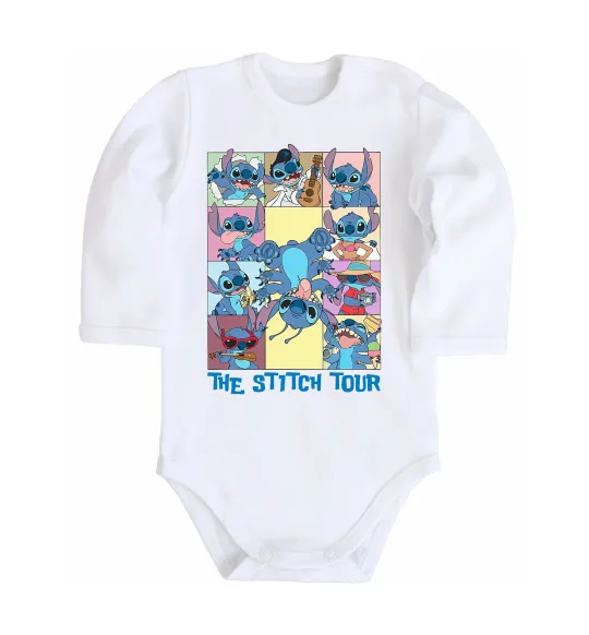 Детский боди The Stitch tour Белый фото
