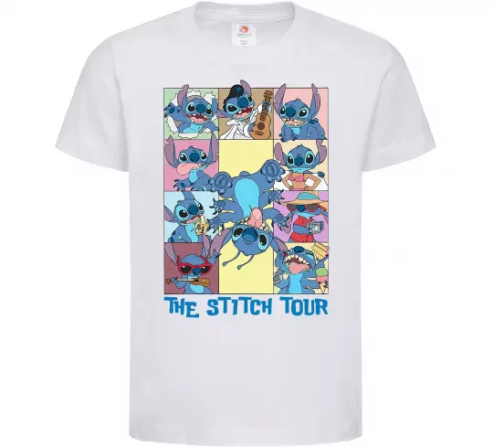 Детская футболка The Stitch tour Белый фото