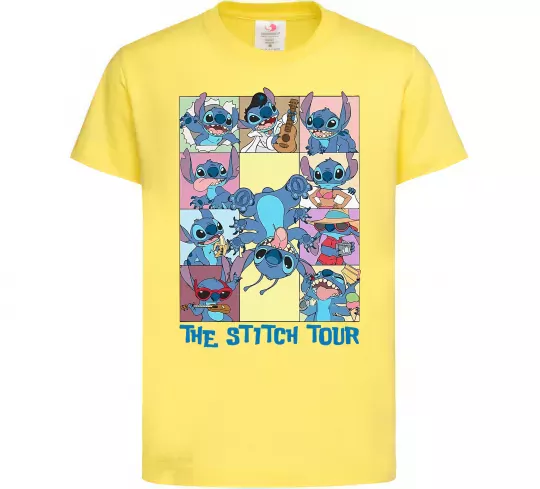Детская футболка The Stitch tour Лимонный фото