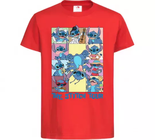 Детская футболка The Stitch tour Красный фото
