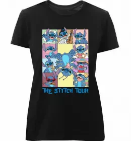 Женская премиум футболка Stitch Белый фото