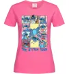 Женская футболка The Stitch tour Ярко-розовый фото