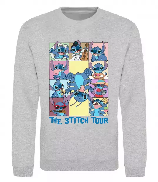 Світшот The Stitch tour Сірий меланж фото