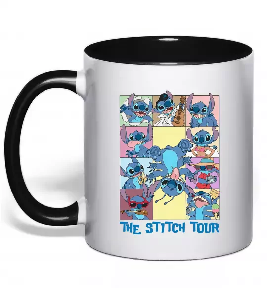 Чашка с цветной ручкой The Stitch tour Черный фото