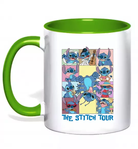 Чашка с цветной ручкой The Stitch tour Зеленый фото