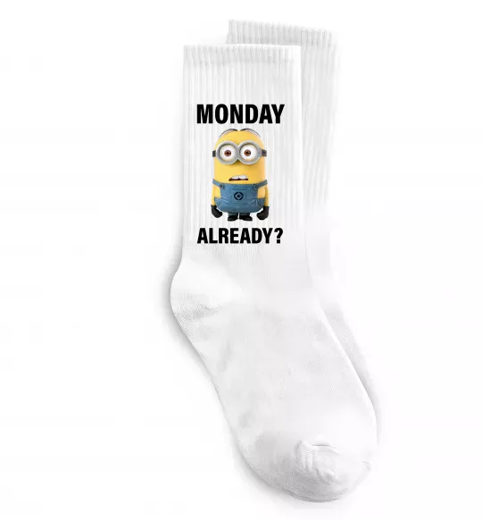 Носки Monday already Белый фото