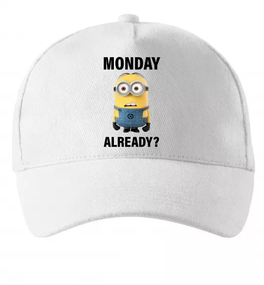 Кепка Monday already Белый фото