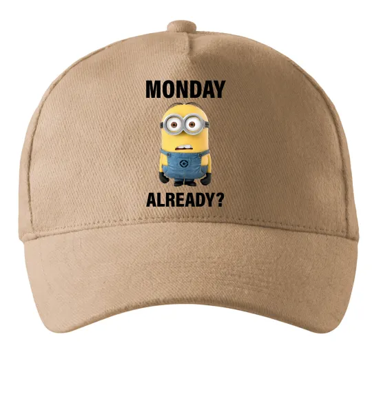 Кепка Monday already Песочный фото