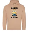 Жіноча толстовка (худі) Monday already Пісочний фото