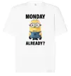 Футболка Оверсайз Monday already Белый фото