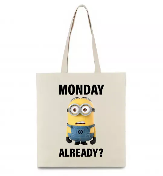 Эко-сумка Monday already Бежевый фото
