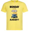 Чоловіча футболка Monday already Лимонний Чоловіча футболка Monday already Лимонний фото