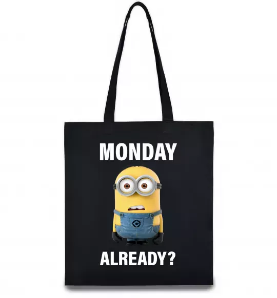Эко-сумка Monday already Черный фото
