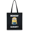 Эко-сумка Monday already Черный фото